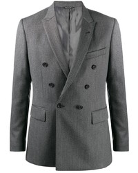 Мужской серый двубортный пиджак от Reveres 1949