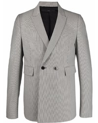 Мужской серый двубортный пиджак от SAPIO