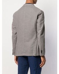 Мужской серый джинсовый пиджак от Boglioli