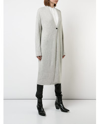 Серый длинный кардиган от Nili Lotan