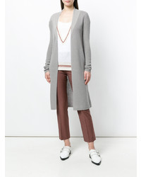 Серый длинный кардиган от Lorena Antoniazzi