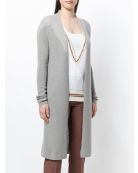 Серый длинный кардиган от Lorena Antoniazzi