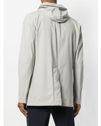 Мужской серый дождевик от Herno