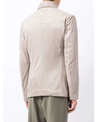 Мужской серый замшевый пиджак от Giorgio Armani