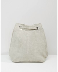 Женский серый замшевый рюкзак от Asos