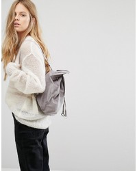 Женский серый замшевый рюкзак от Missguided