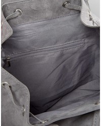 Женский серый замшевый рюкзак от Missguided