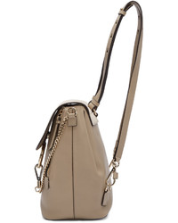 Женский серый замшевый рюкзак от Chloé