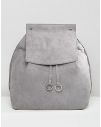 Женский серый замшевый рюкзак от Missguided