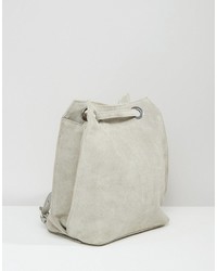 Женский серый замшевый рюкзак от Asos