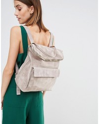 Женский серый замшевый рюкзак от Whistles