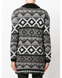 Женский серый кардиган с принтом от Twin-Set