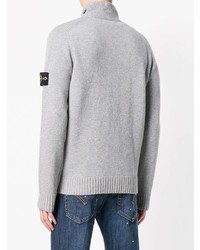 Мужской серый кардиган от Stone Island