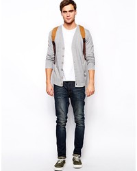 Мужской серый кардиган от Brave Soul