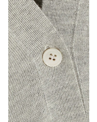 Женский серый кардиган от Miu Miu