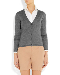 Женский серый кардиган от Miu Miu