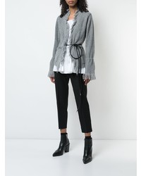 Женский серый кардиган от Sacai