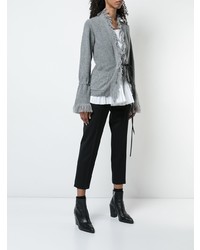 Женский серый кардиган от Sacai