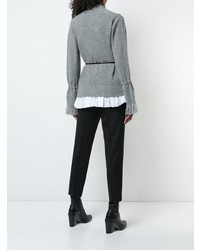 Женский серый кардиган от Sacai