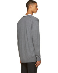 Мужской серый кардиган от Acne Studios