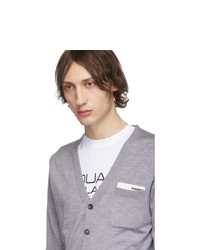 Мужской серый кардиган от DSQUARED2