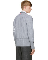 Мужской серый кардиган от Thom Browne