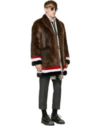 Мужской серый кардиган от Thom Browne