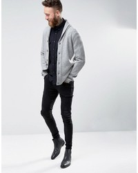 Мужской серый кардиган от Asos