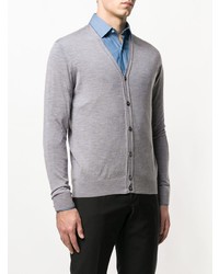 Мужской серый кардиган от Hackett