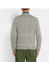 Мужской серый кардиган от Beams