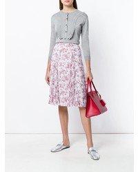 Женский серый кардиган от Prada