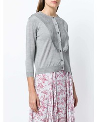 Женский серый кардиган от Prada