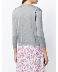 Женский серый кардиган от Prada