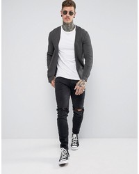 Мужской серый кардиган от Asos