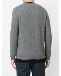 Мужской серый кардиган от Zanone