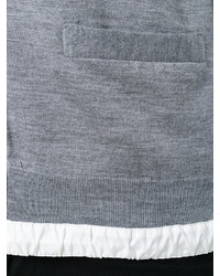 Мужской серый кардиган от Sacai