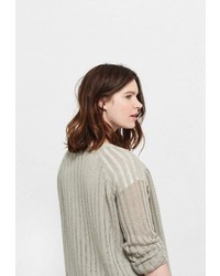 Женский серый кардиган от Violeta BY MANGO