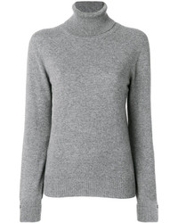 Женский серый кашемировый свитер от Agnona