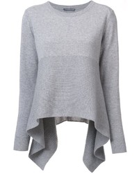 Женский серый кашемировый свитер от Alexander McQueen