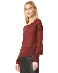 Женский серый кашемировый свитер от Helmut Lang