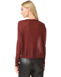 Женский серый кашемировый свитер от Helmut Lang