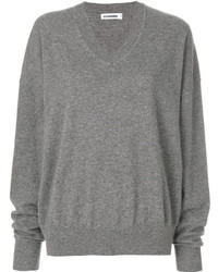 Женский серый кашемировый свитер от Jil Sander