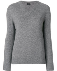 Женский серый кашемировый свитер от Joseph