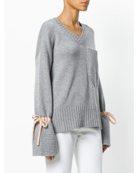 Женский серый кашемировый свитер от Antonia Zander