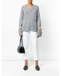 Женский серый кашемировый свитер от Antonia Zander