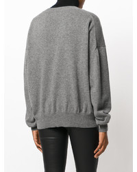 Женский серый кашемировый свитер от Jil Sander