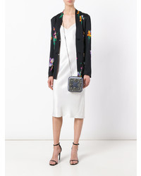 Серый клатч от Manolo Blahnik