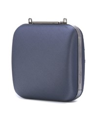 Серый клатч от Manolo Blahnik