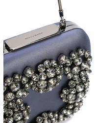 Серый клатч от Manolo Blahnik