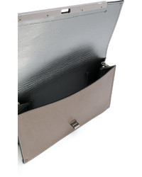 Серый клатч от Casadei